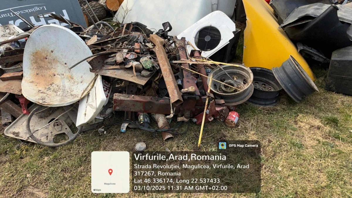 Un arădean care avea în curte un service auto neautorizat, amendat cu 10.000 de lei de Garda de Mediu
