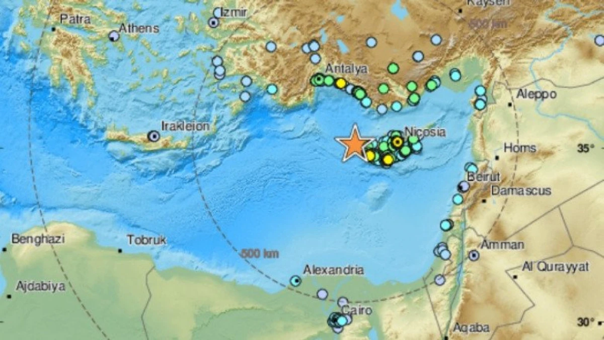 Un cutremur cu magnitudinea 6,6 s-a produs în Cipru