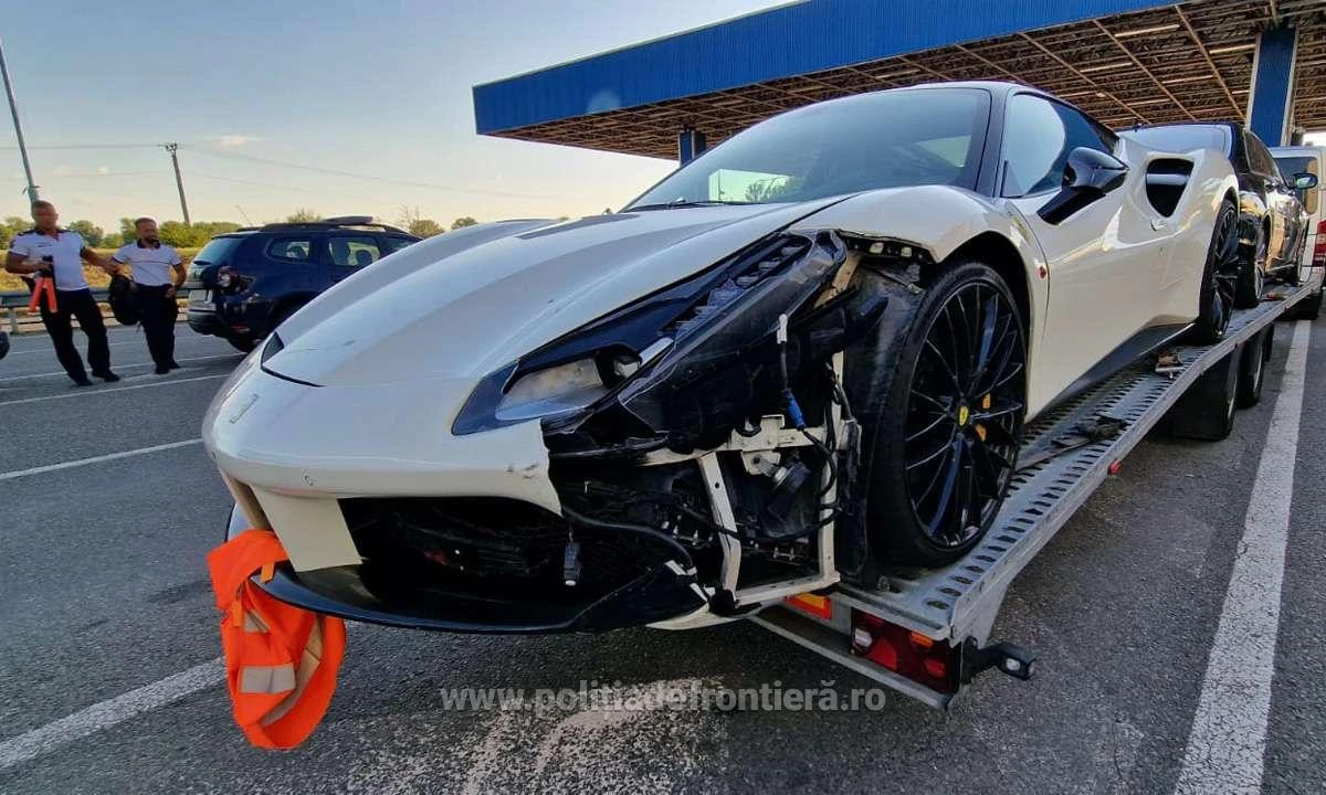 Un Ferrari în valoare de 225.000 de euro, căutat de autorităţile din Elveția, depistat în zona Nădlac, de polițiștii de frontieră