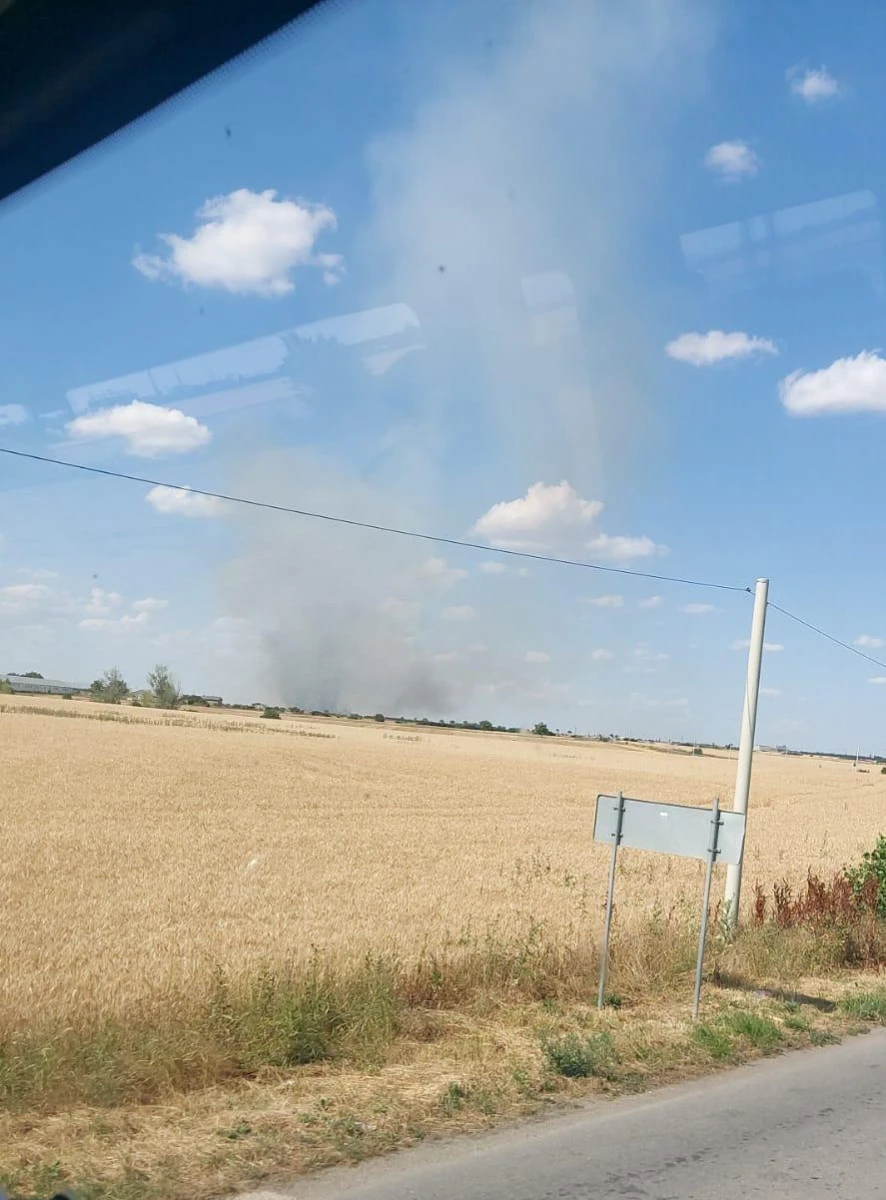 Un nou incendiu a făcut scrum hectare întregi de grâu și de miriște, între Horia și Arad