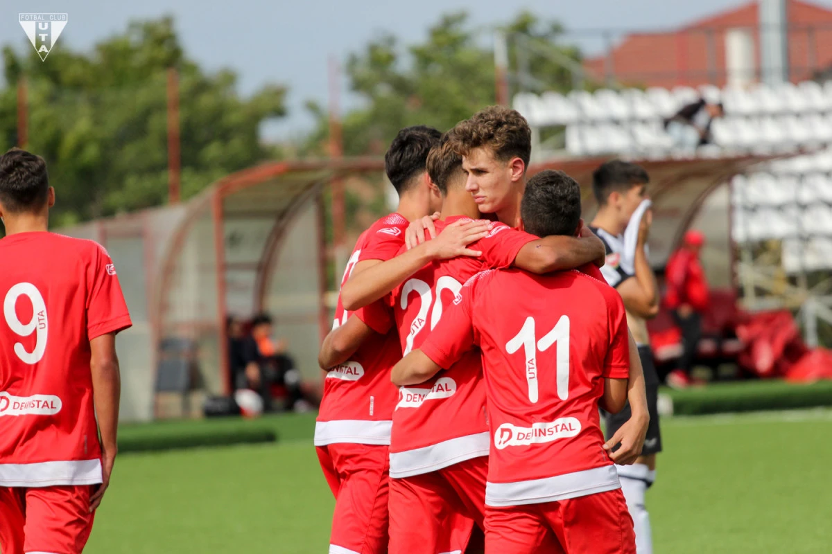 Un nou weekend prolific pentru tinerii fotbaliști ai Academiei UTA! Arădenii rămân lideri în Liga de Tineret