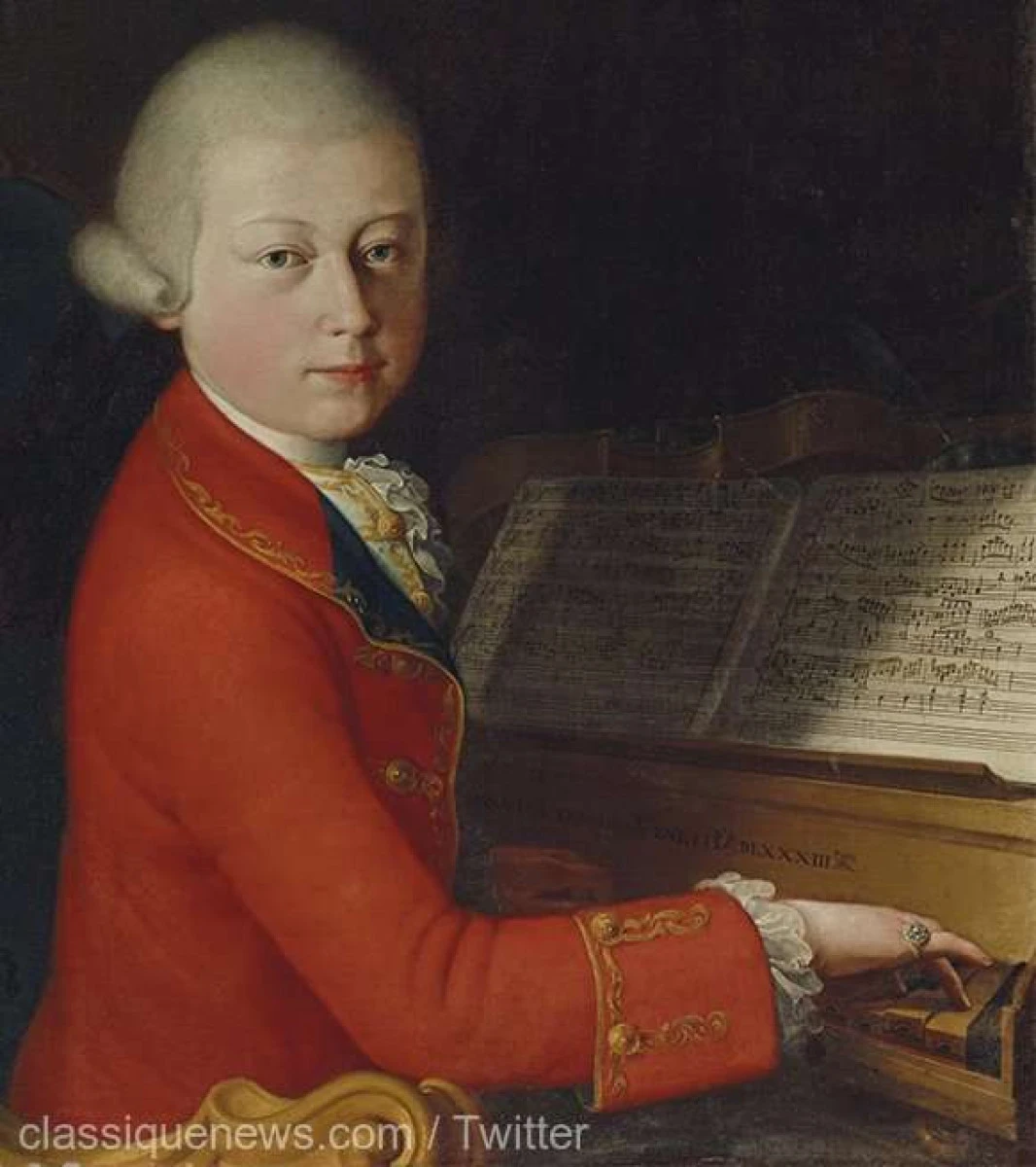 Un portret al lui Mozart la vârsta de 13 ani, scos la licitație
