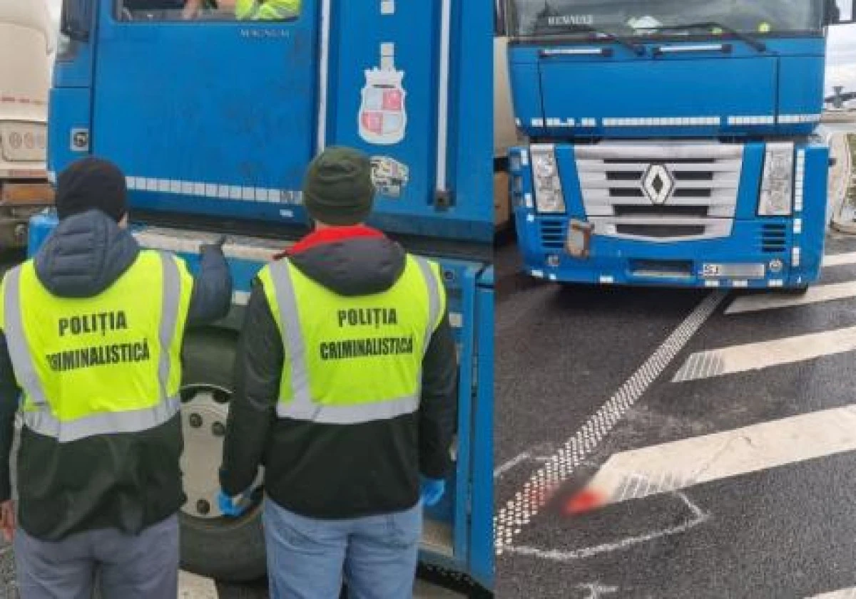 Un șofer de TIR a intrat în plin cu autotrenul într-un alt șofer după o ceartă în vamă