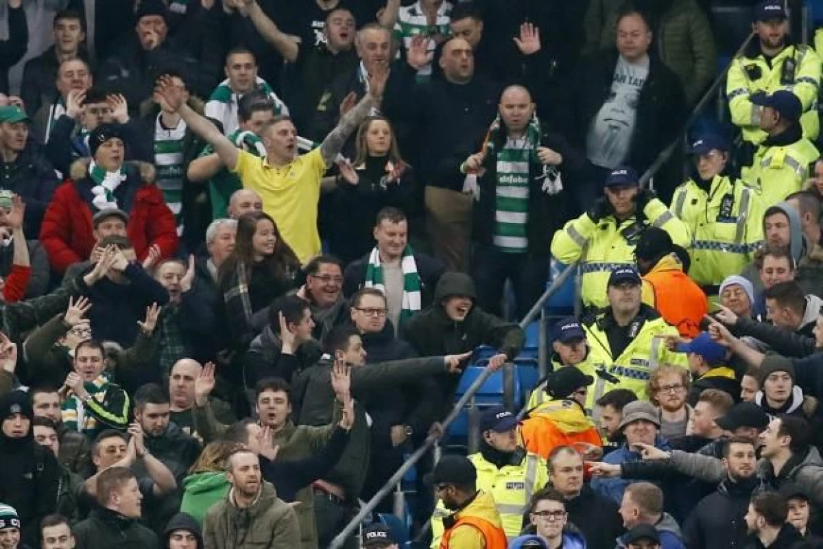 Un suporter de la Celtic a fost arestat pentru că a aruncat cu hamburger în calul unui polițist