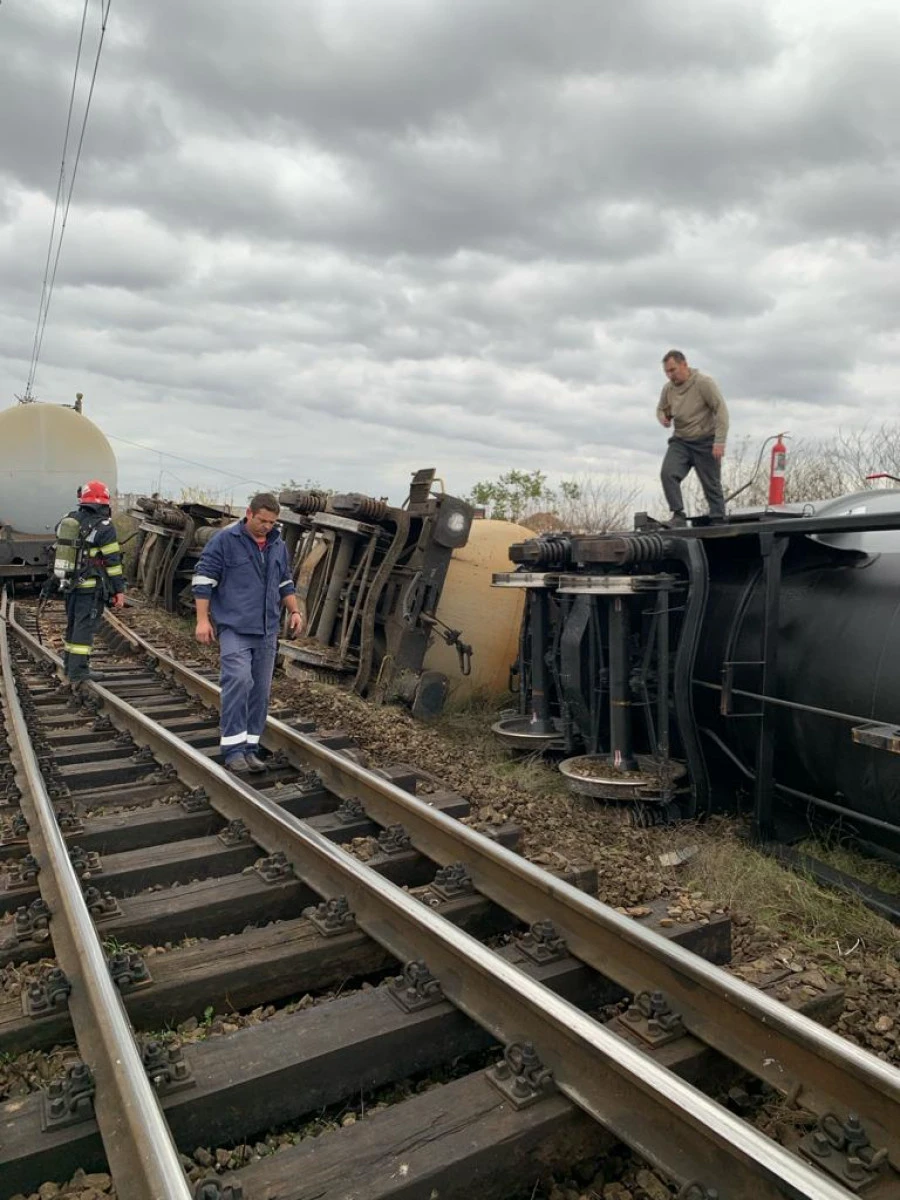 Un tren de marfă a deraiat între stațiile Aradu Nou și Arad