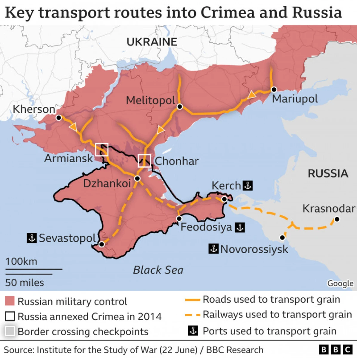 Unde și cum transportă Rusia cerealele furate din Ucraina