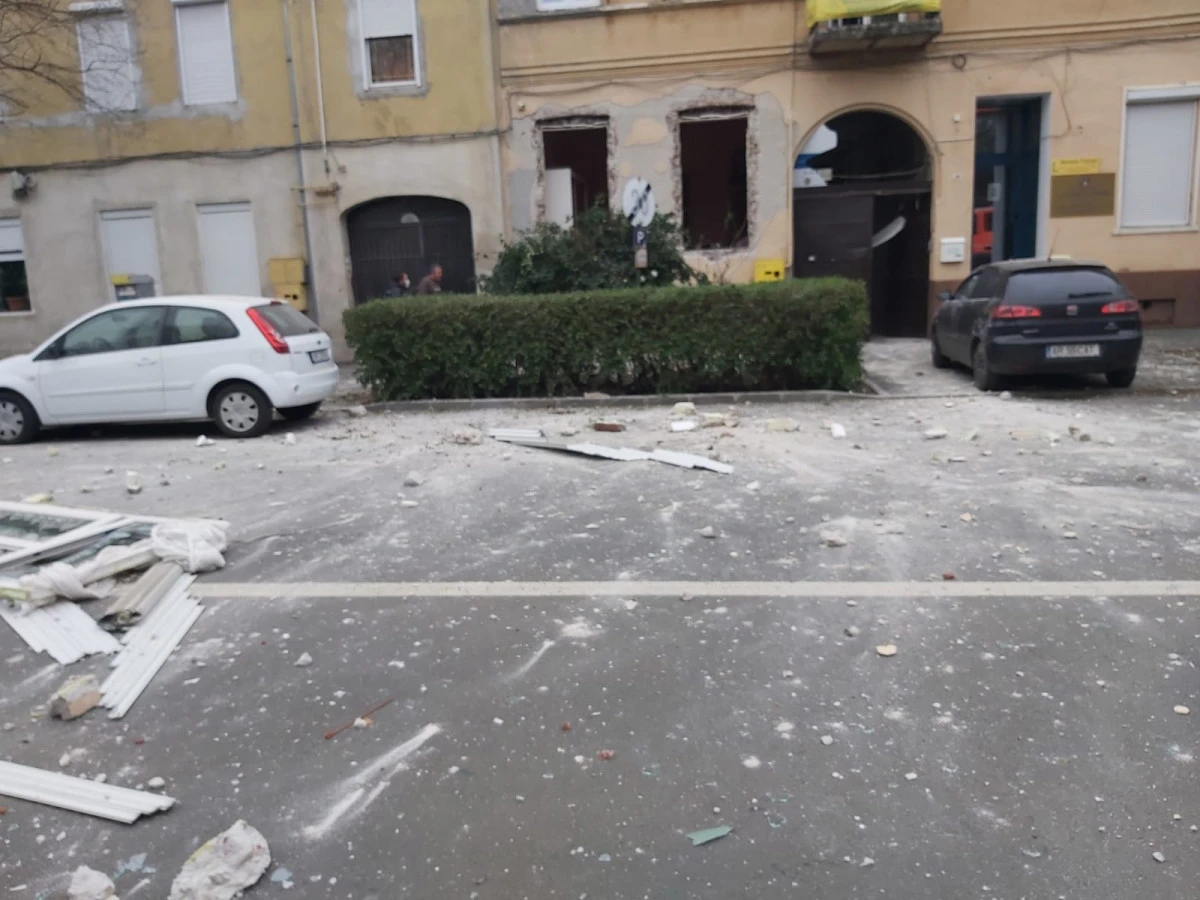 (UPDATE) Explozie pe strada Mărășești. Un bărbat a ajuns în spital