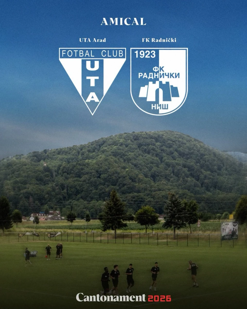 (UPDATE) UTA joacă sâmbătă primul amical din cantonamentul din Slovenia. Meciul va fi transmis live