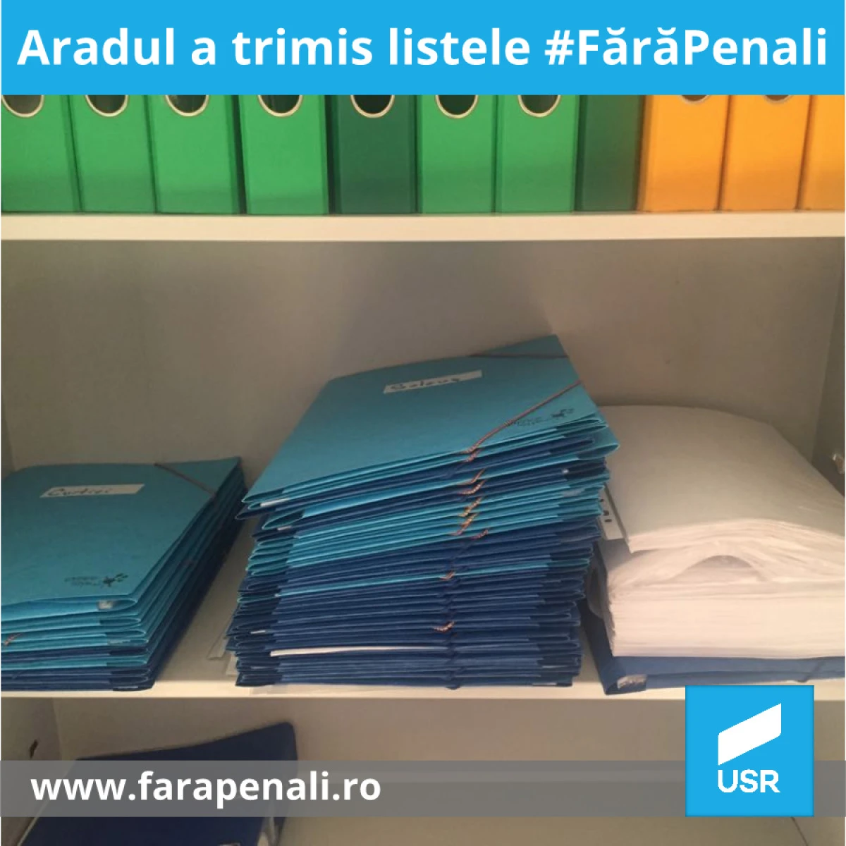 USR Arad a trimis spre București listele ”FărăPenali”