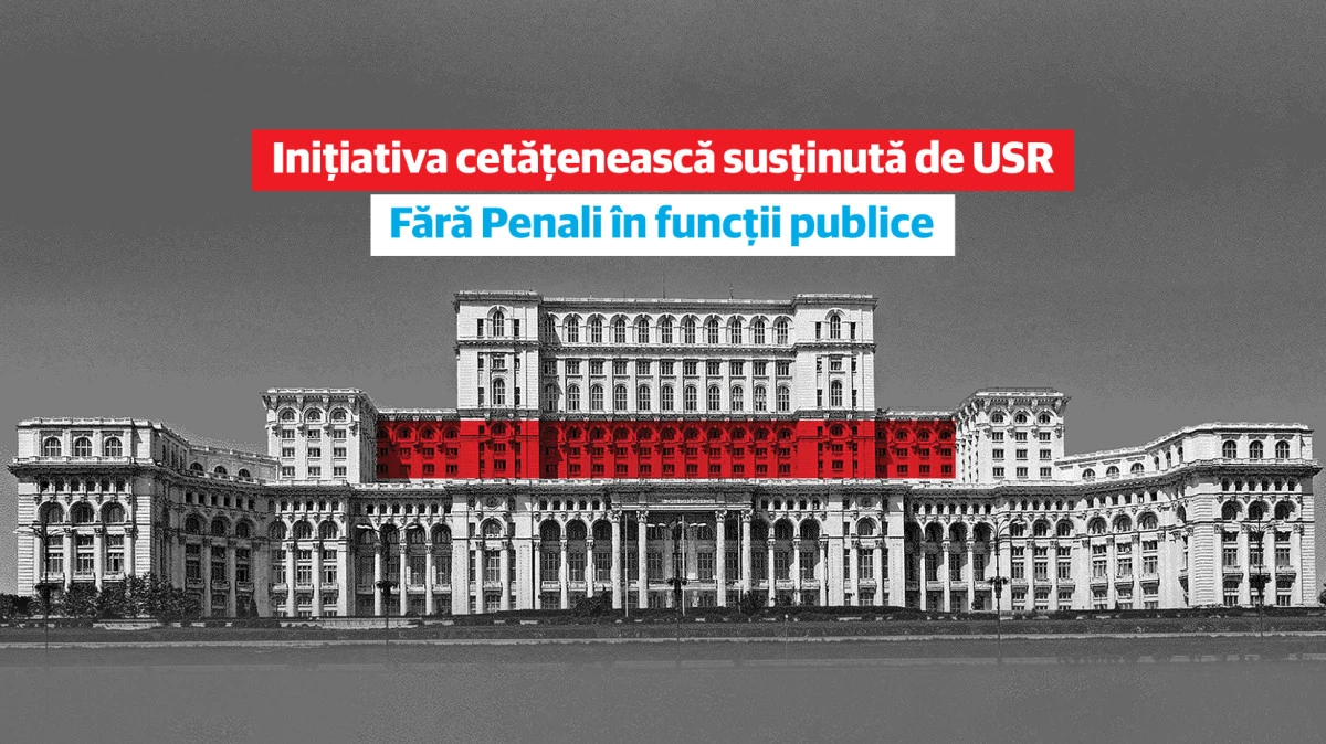 USR Arad: ”Fără penali în funcții publice, fără condiții de lux pentru corupți!”