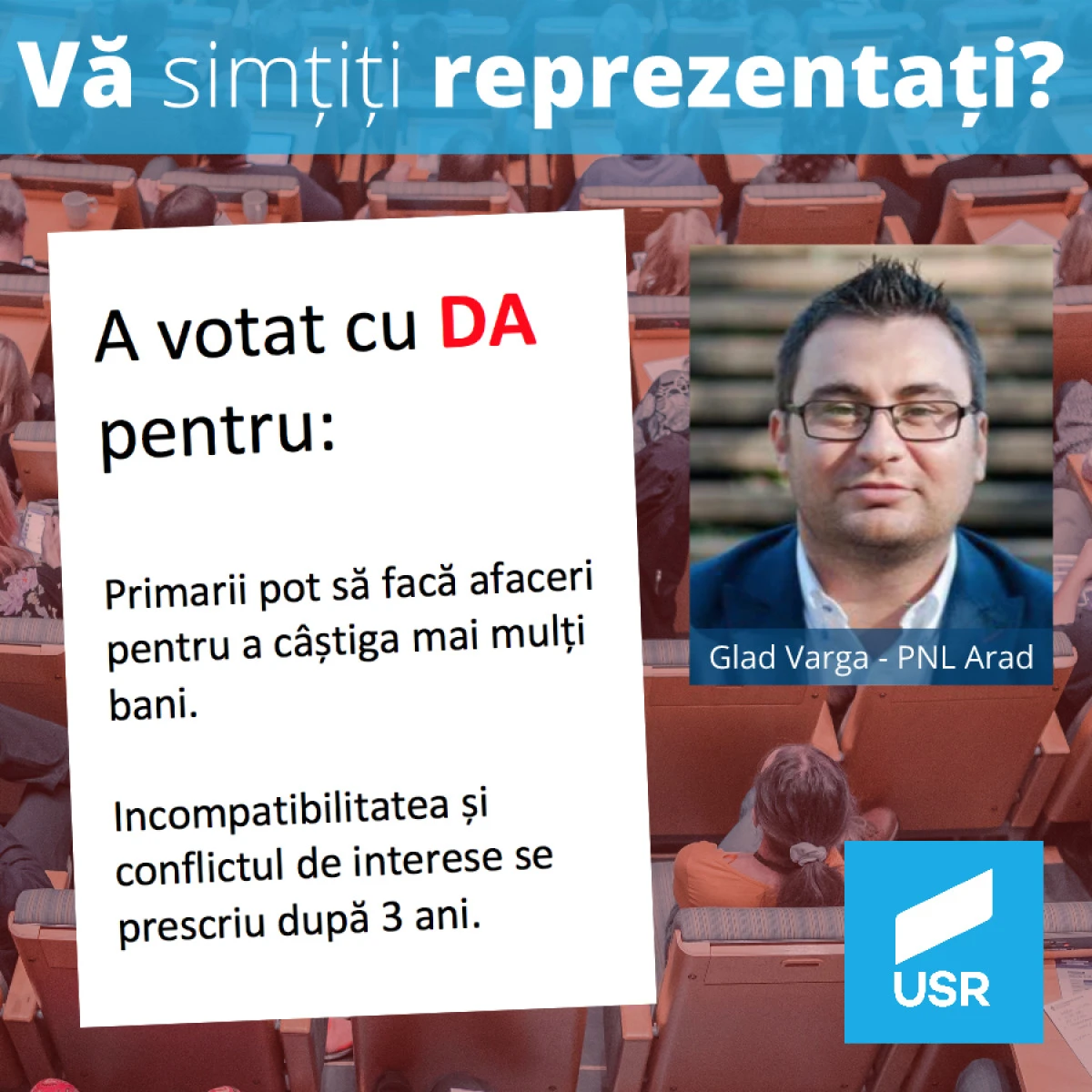 USR Arad: PNL face blat cu PSD pentru primarii care au probleme cu legea