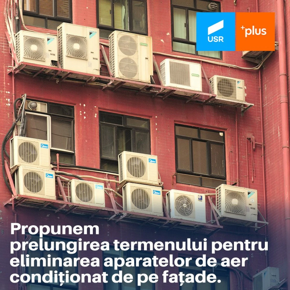 USR PLUS propune prelungirea termenului pentru demontarea aparatelor de aer condiționat