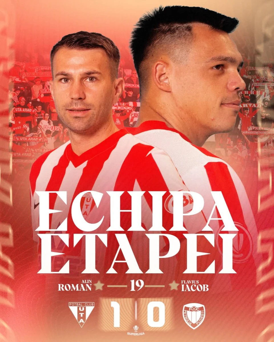 UTA are doi jucători în echipa etapei