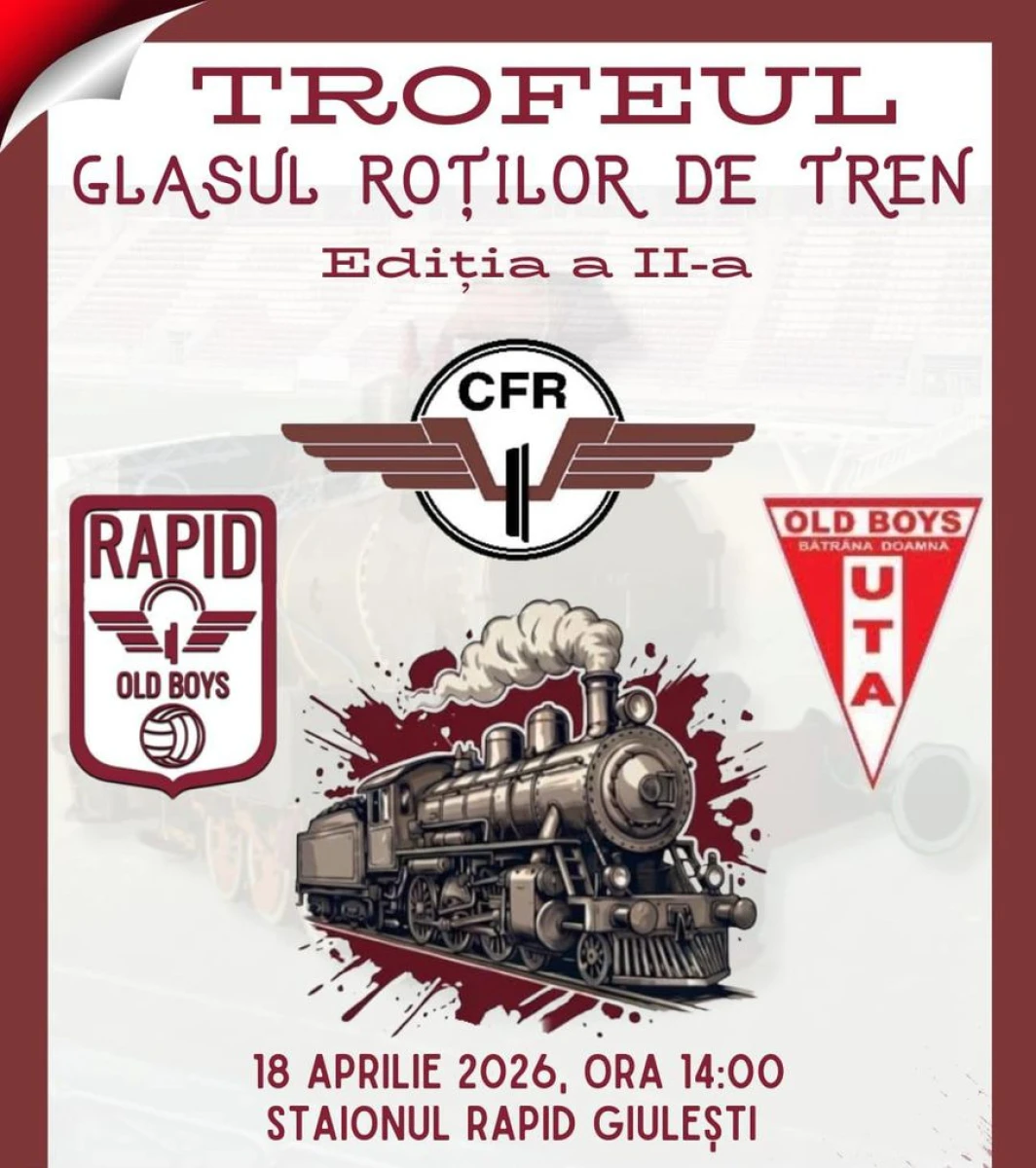 UTA Bătrâna Doamnă participă la Trofeul „Glasul Roților de Tren”, din Giulești