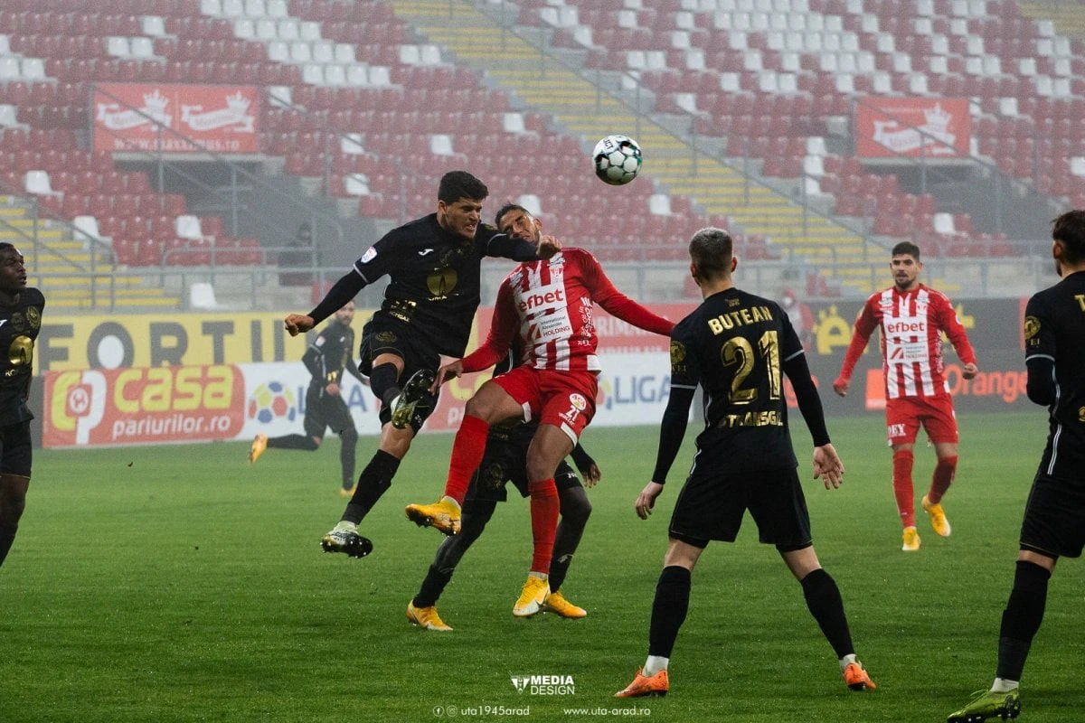 UTA coboară două locuri, în Liga 1. Rezultatele etapei şi clasament