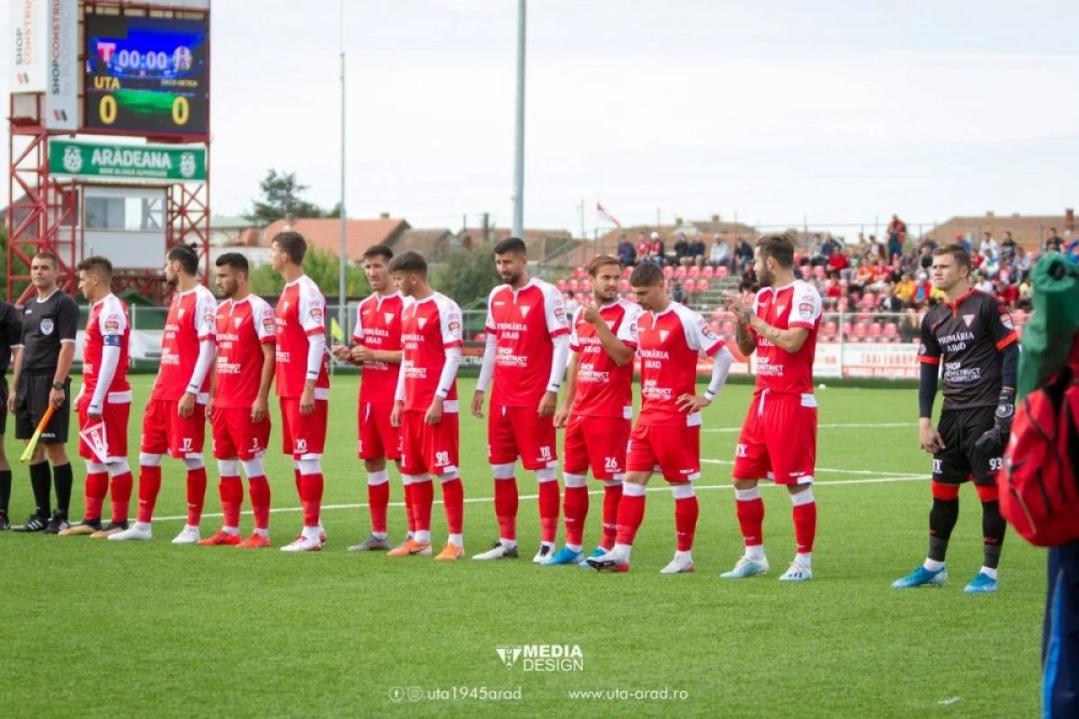 UTA e spectatoare în etapa din Liga 2. Program şi clasament