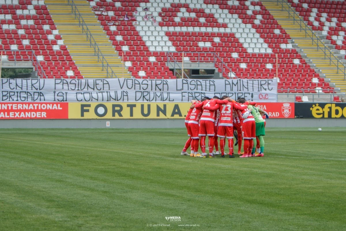 UTA este pe loc de play-off înaintea ultimului meci al etapei a opta din Liga 1