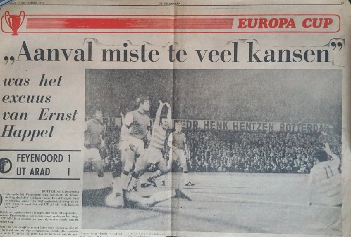 UTA rememorează marele ei gol! A trecut, de atunci, jumătate de secol...