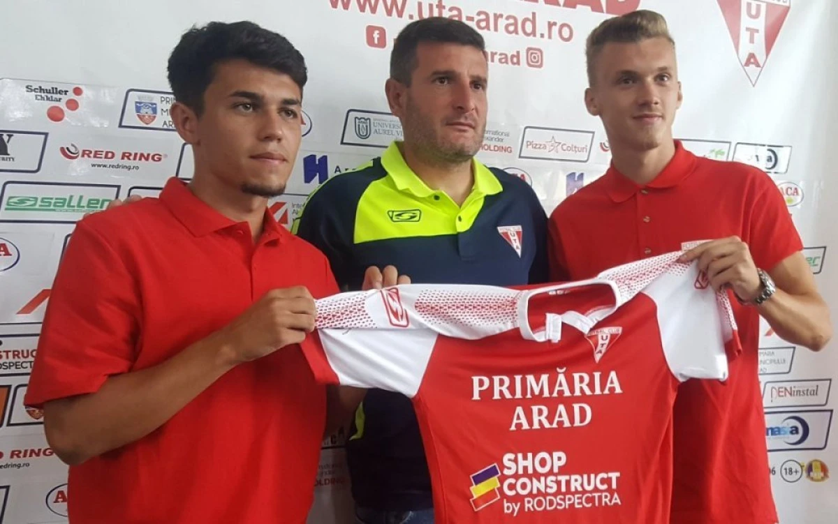 UTA şi-a luat încă doi juniori. Tescan şi Rusu, prezentaţi înaintea meciului cu Viitorul