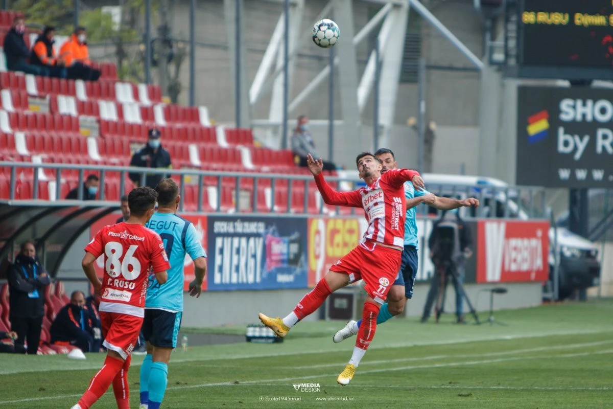 UTA vrea să lege a treia victorie la rând din Liga 1, luni, cu Gaz Metan Mediaş