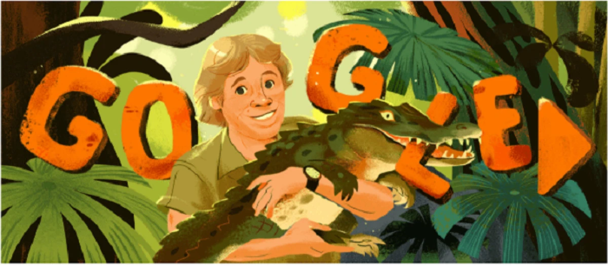 Vânătorul de crocodili Steve Irwin, omagiat de Google