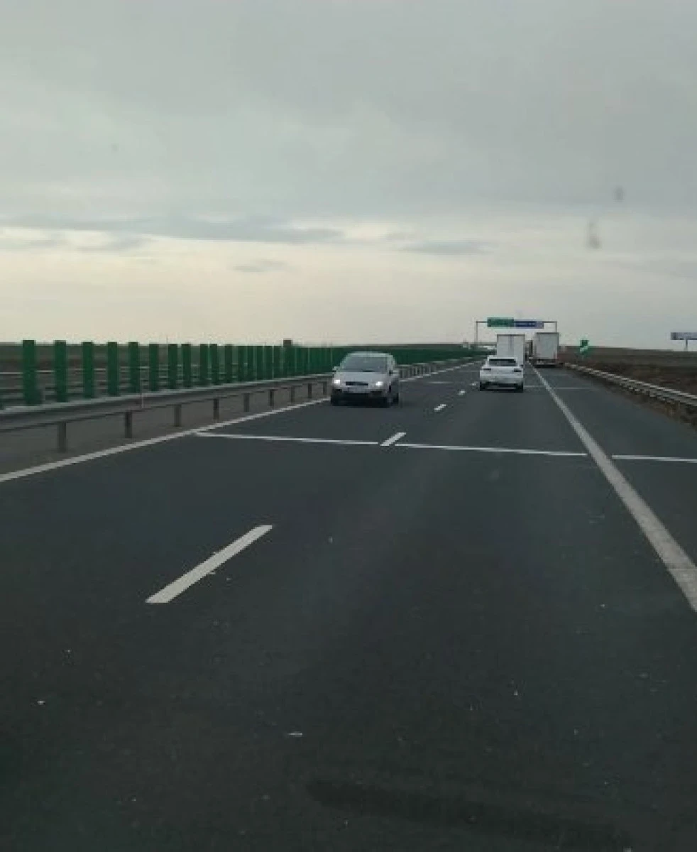 (VIDEO) Un șofer inconștient a circulat pe contransens, pe autostrada Arad-Nădlac