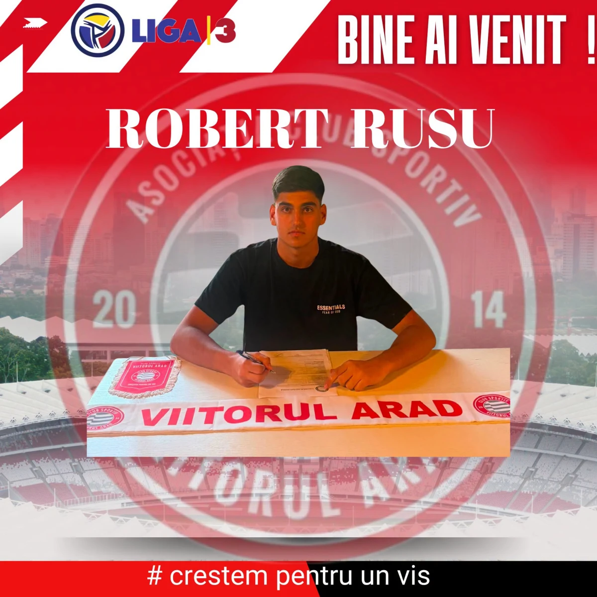 Viitorul și-a întărit poarta cu tânărul Robert Rusu