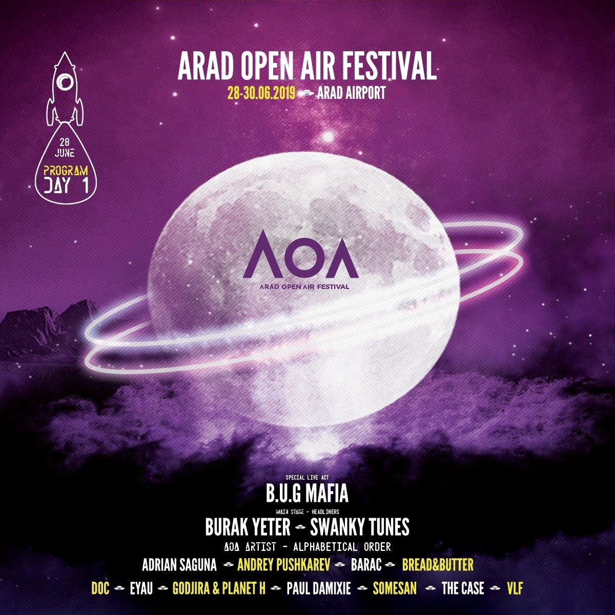  Vineri începe a patra ediție a Arad Open Air Festival 2019