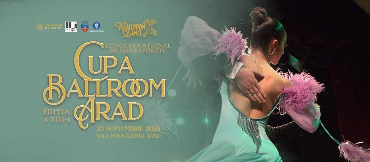 Weekend cu dans sportiv, la Arad: sâmbătă are loc a 13-a ediție a Cupei Ballroom