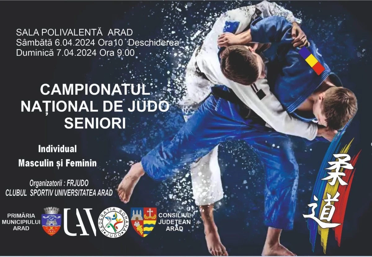 Weekend cu Naționale de judo pentru seniori, în Polivalenta arădeană!