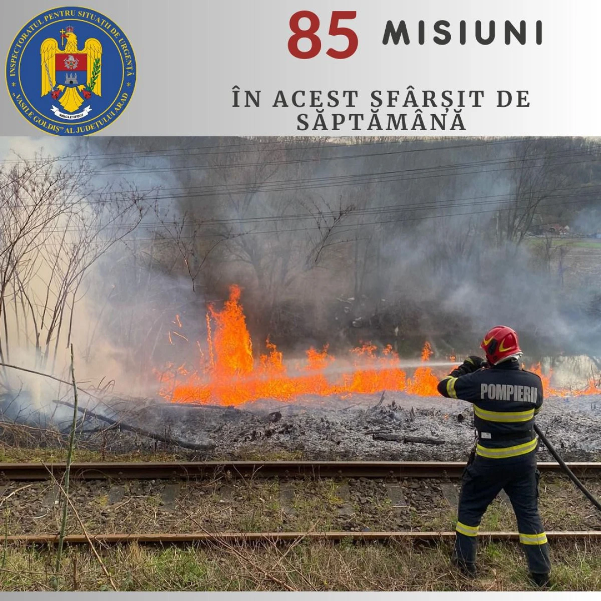 Weekend plin de evenimente pentru pompierii arădeni