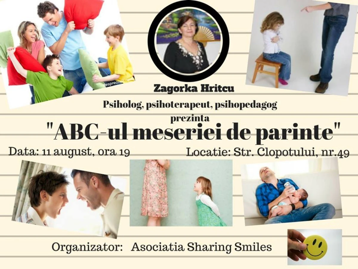 Workshop în sprijinul părinților care doresc să-și îmbunătățească relația cu copiii