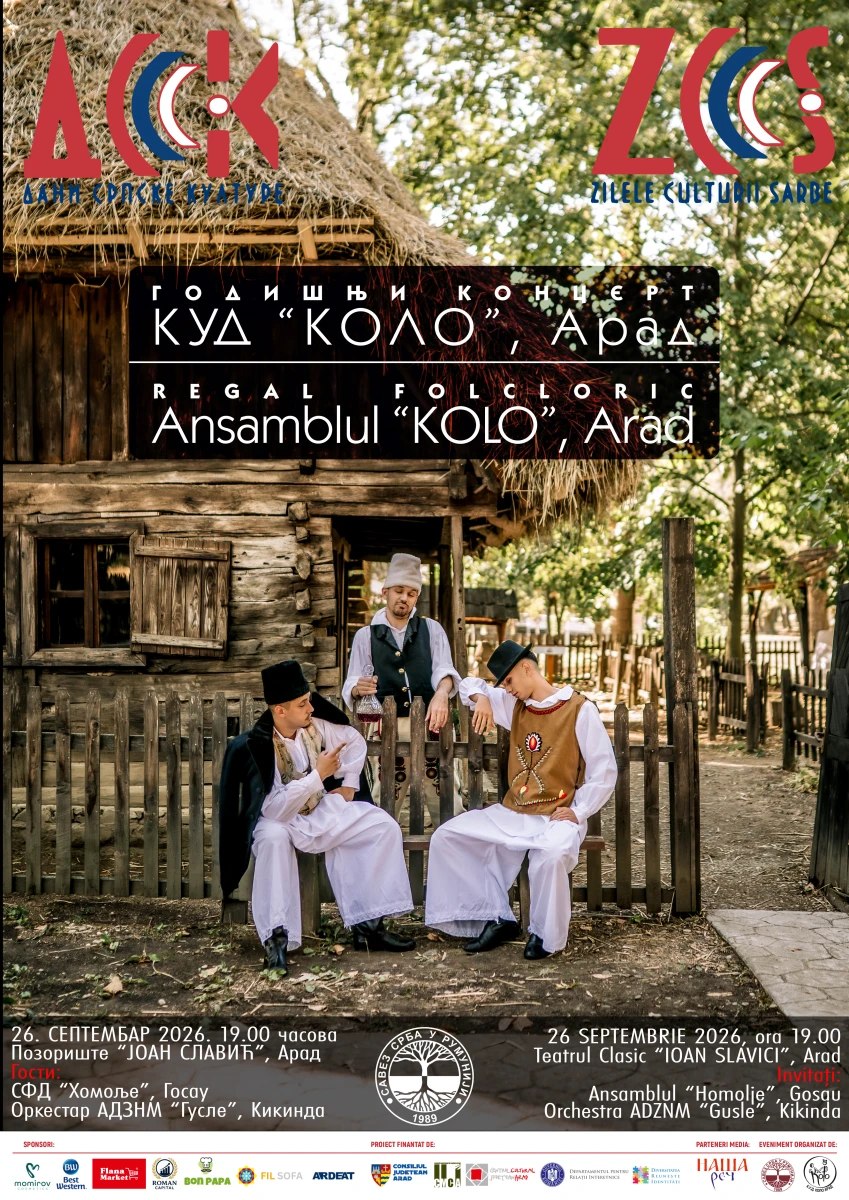 Zilele Culturii Sârbe la Arad se încheie pe scena Teatrului Clasic „Ioan Slavici”