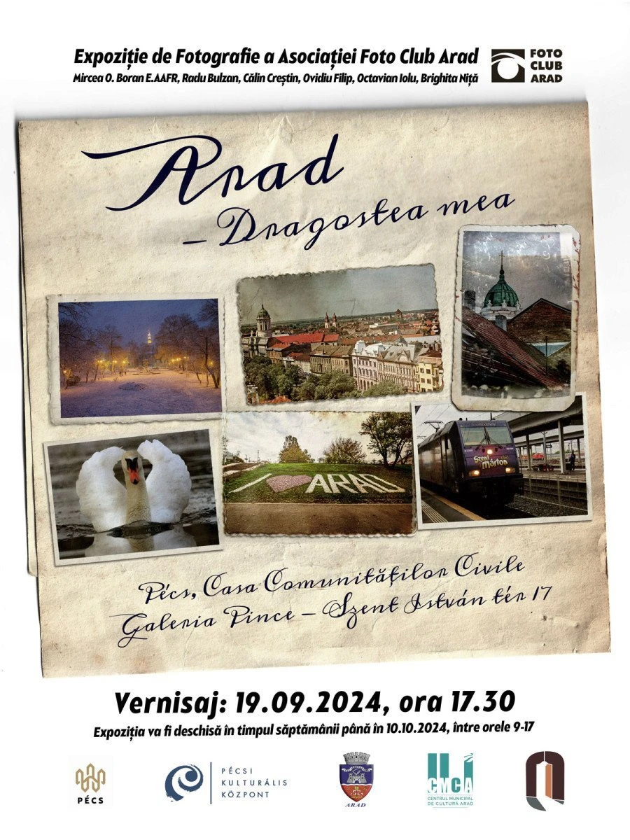 „Ziua Aradului la Pécs“ va avea loc în 19 septembrie