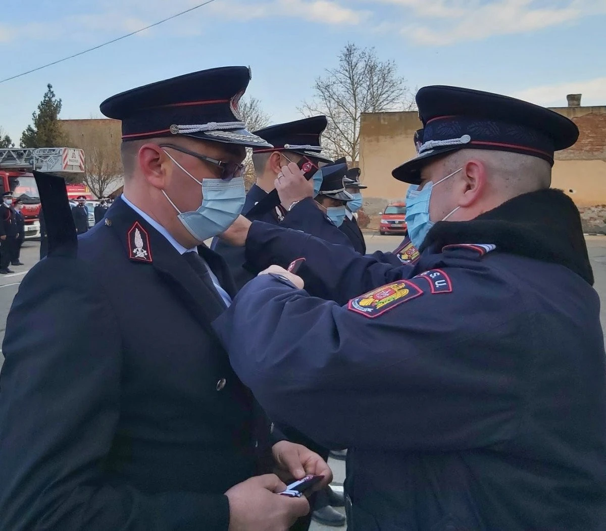 Ziua Protecției Civile s-a lăsat cu promovări la pompieri