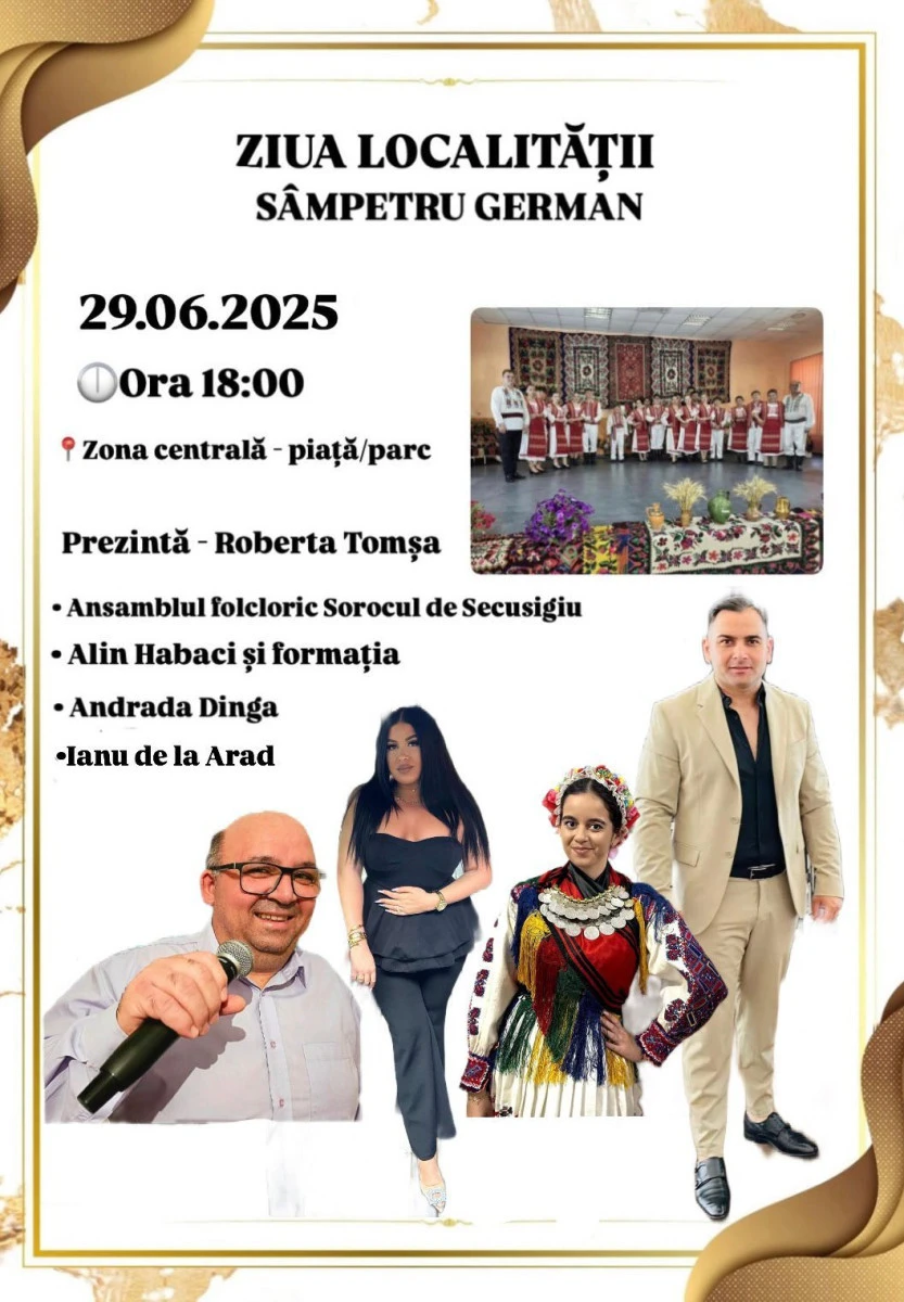 Ziua satului Sânpetru German va fi sărbătorită și în acest an, în 29 iunie