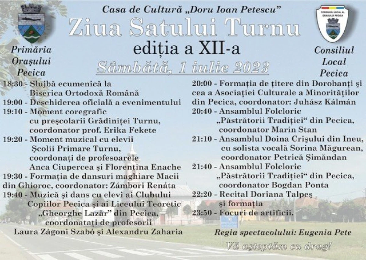 Ziua Satului Turnu va avea loc sâmbătă, 1 iulie