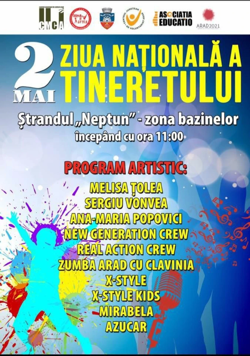 ZIUA TINERETULUI VA FI MARCATA LA STRANDUL NEPTUN