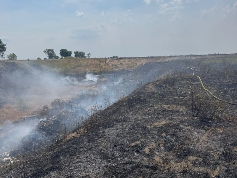 71 de intervenții ale pompierilor arădeni în 48 de ore. Incendii de vegetație la Arad și Ghioroc