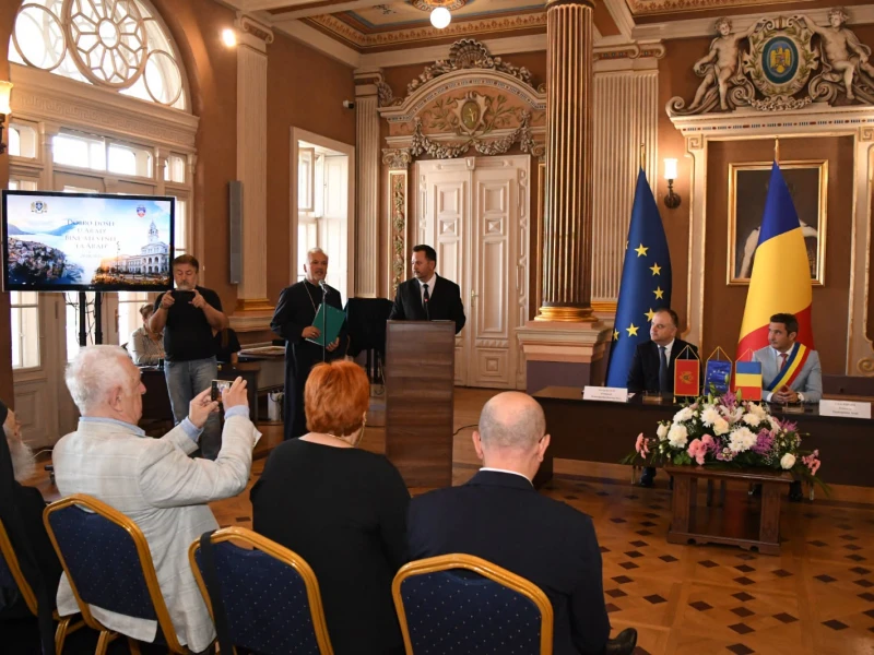 Aradul s-a înfrățit cu un oraș din Muntenegru