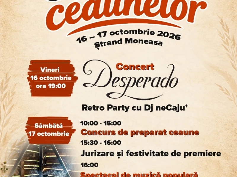 Festivalul „Glasul Ceaunelor” revine la Moneasa, în weekend