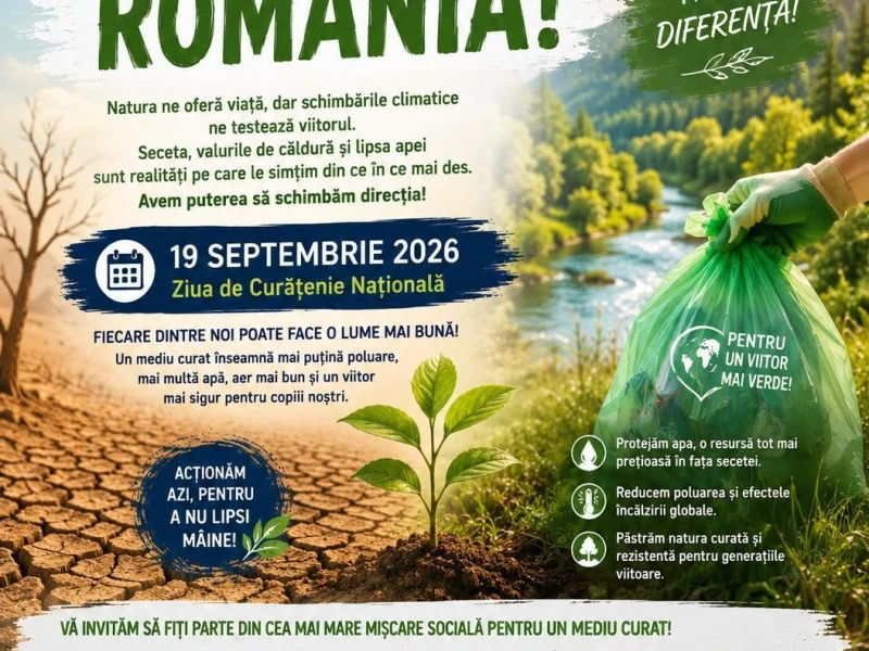 Garda de Mediu Arad invită voluntarii la acțiunea națională „Let’s Do It, România!”