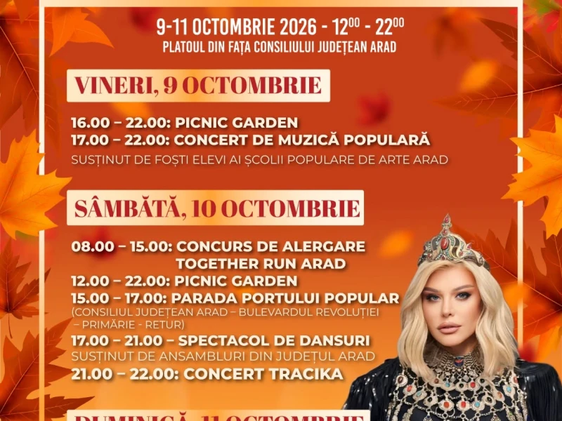 Muzică, tradiții și distracție pentru întreaga familie, la Consiliul Județean Arad