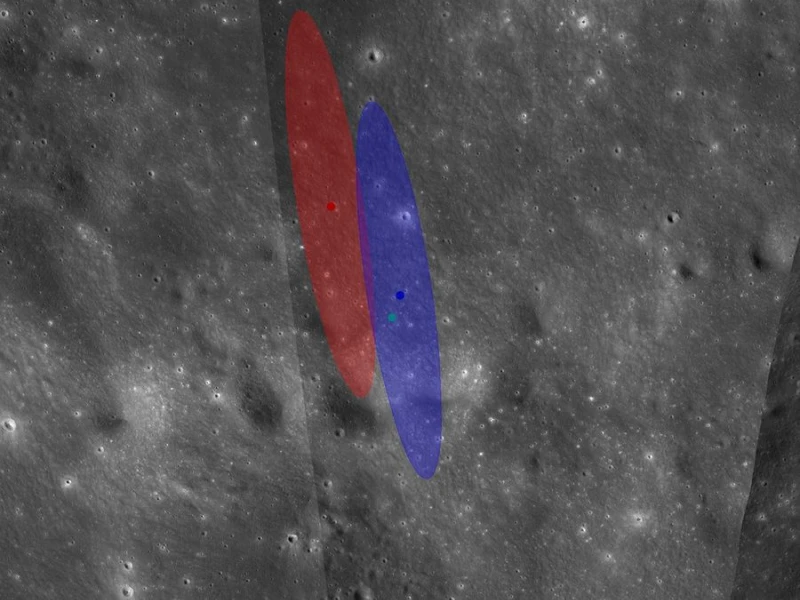 NASA a publicat imagini cu un crater format pe Lună de o rachetă SpaceX 