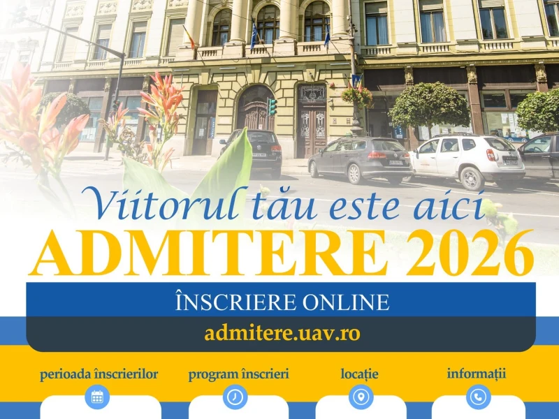 Peste 800 de locuri bugetate la Universitatea „Aurel Vlaicu” Arad. Admiterea este în plină desfășurare