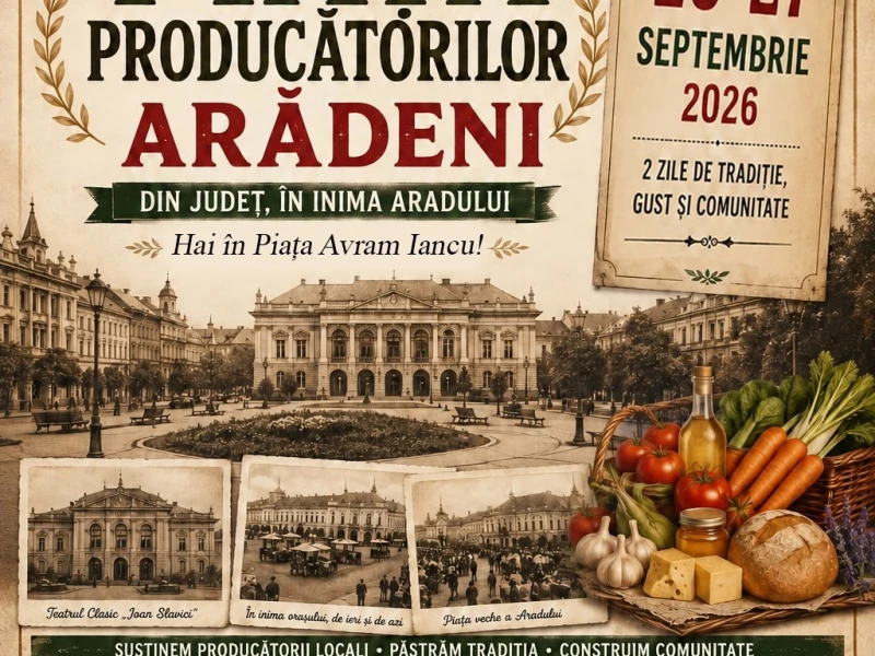 „Piața Producătorilor Arădeni“, în Piața „Avram Iancu“