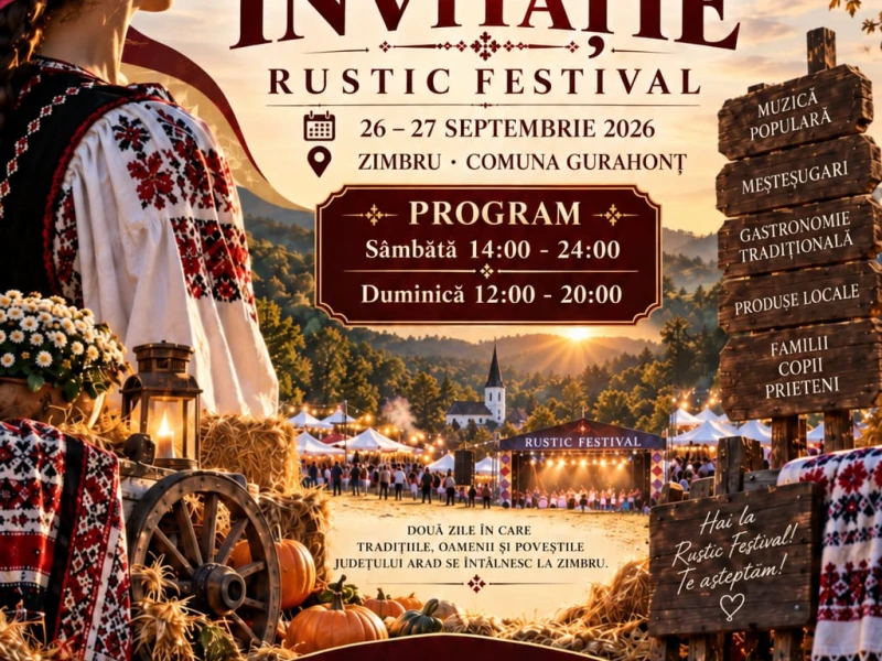 Prima ediție Rustic Festival aduce două zile de muzică populară și tradiții la Zimbru