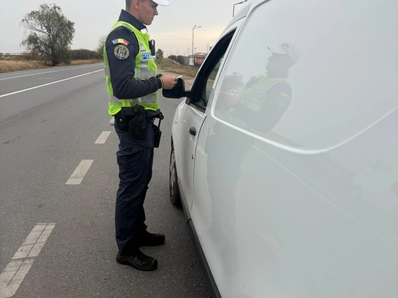 Razie pe DN 7, în județul Arad: 91 de amenzi aplicate de polițiști. Aproape jumătate, pentru viteză