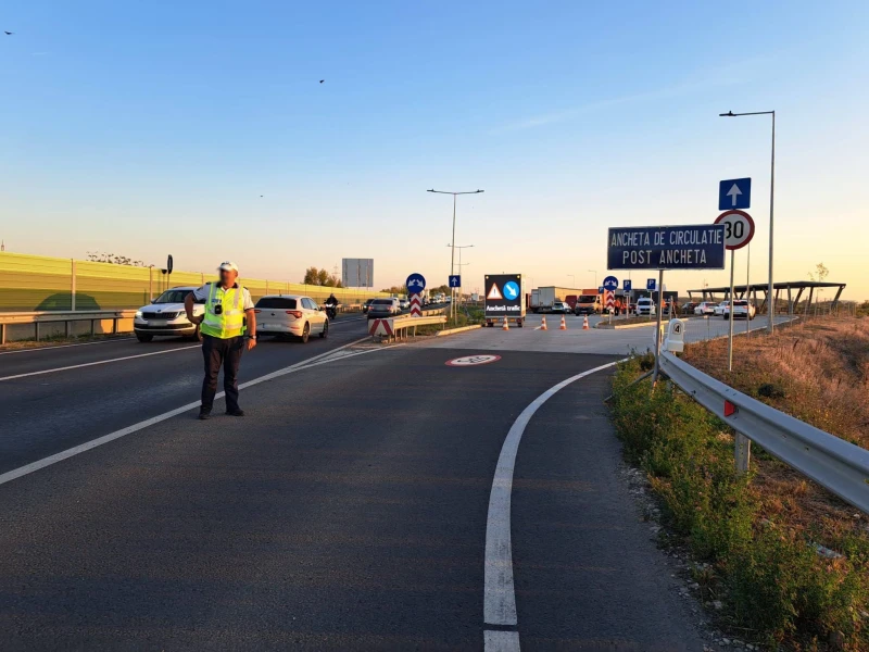 Șoferii, luați la întrebări în patru puncte din Arad: polițiștii îi opresc, anchetatorii îi întreabă unde merg