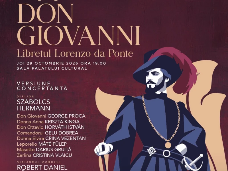 „Toamna Muzicală Arădeană” începe cu „Don Giovanni”. Cinci seri de muzică la Palatul Cultural